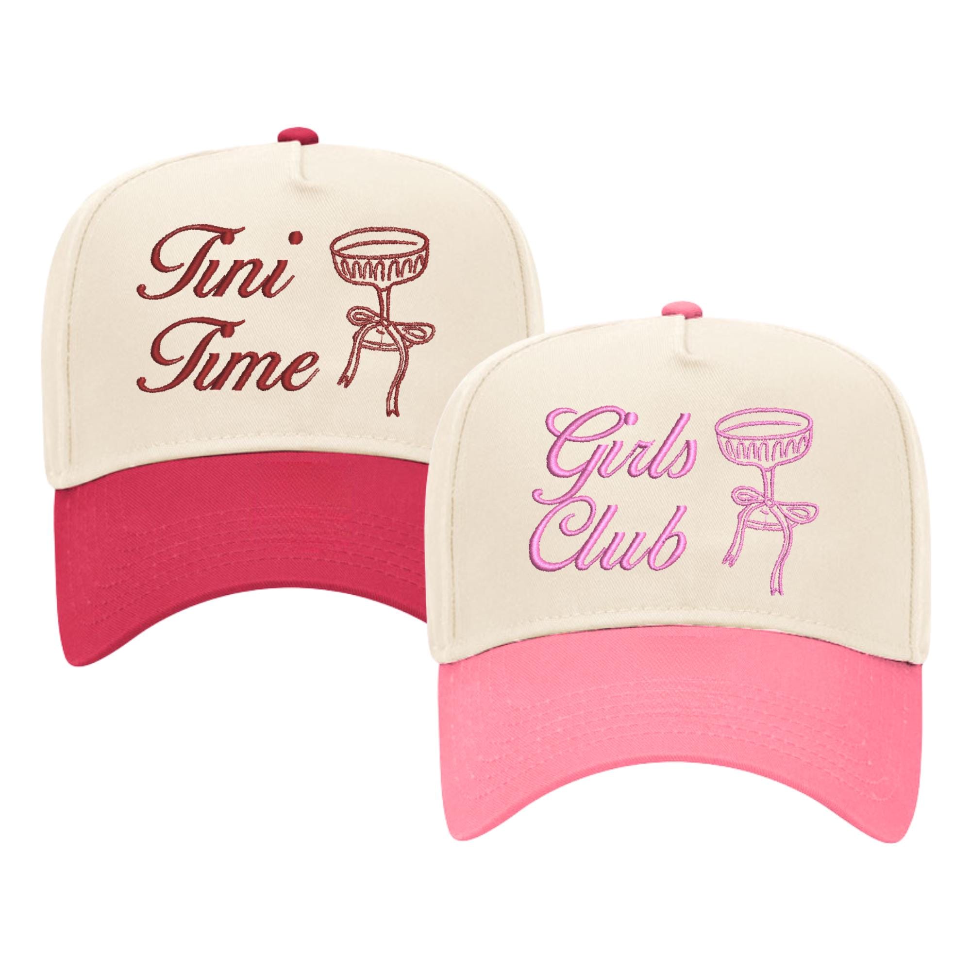 Vintage Cocktail Trucker Hats | Cute Drink Caps | Embroidered 2-Tone Snapback ? Join the club. Aperitivo time, anytime. The Aperitivo  main image 2