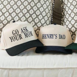 Custom Embroidered Vintage Trucker Hat // Father&#39;s Day Hat, Custom Dad Hats, New Dad Gift, Gift For Husband, Trucker Hat, Funny, Grandpa Hat