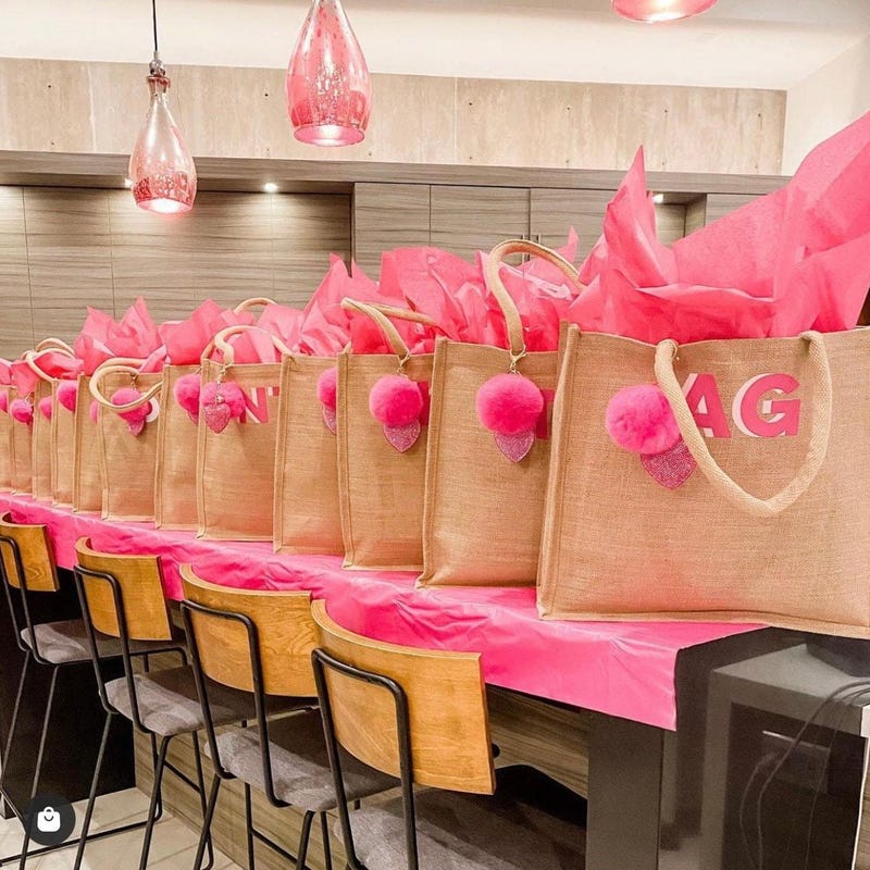 Shadow Monogram Jute Carryall