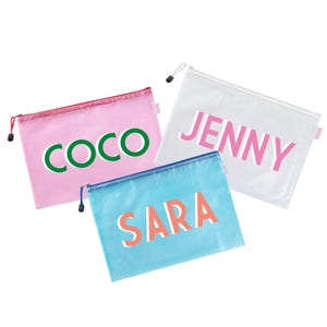 Shadow Monogram Pool Bag // THE ORIGINAL, High Quality, Thick Pouch, Ships Fast, Gifts Under 20, Personalized, Custom Waterproof Beach Pouch