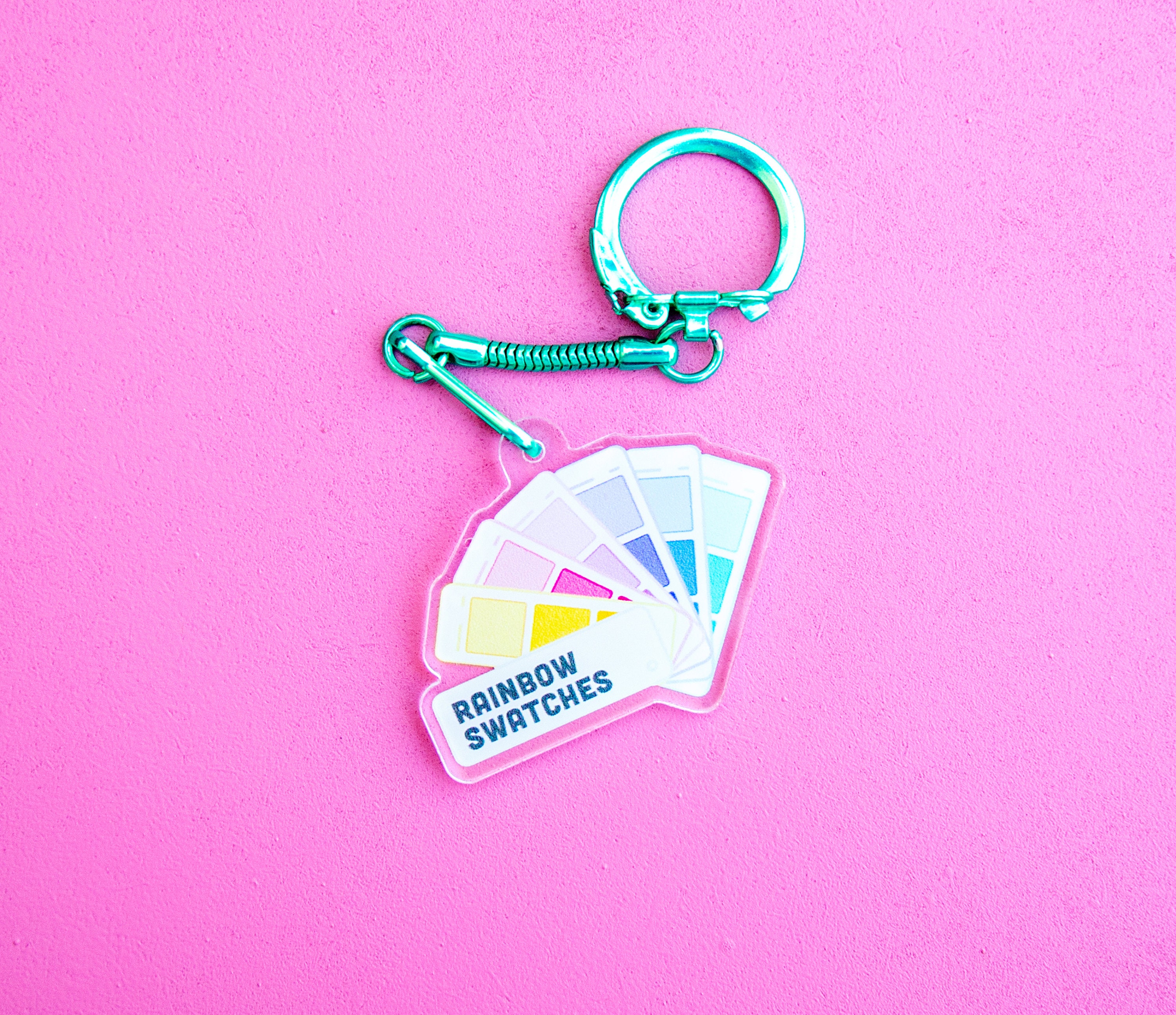 Acrylic keychain Pantone Swatches Etsy