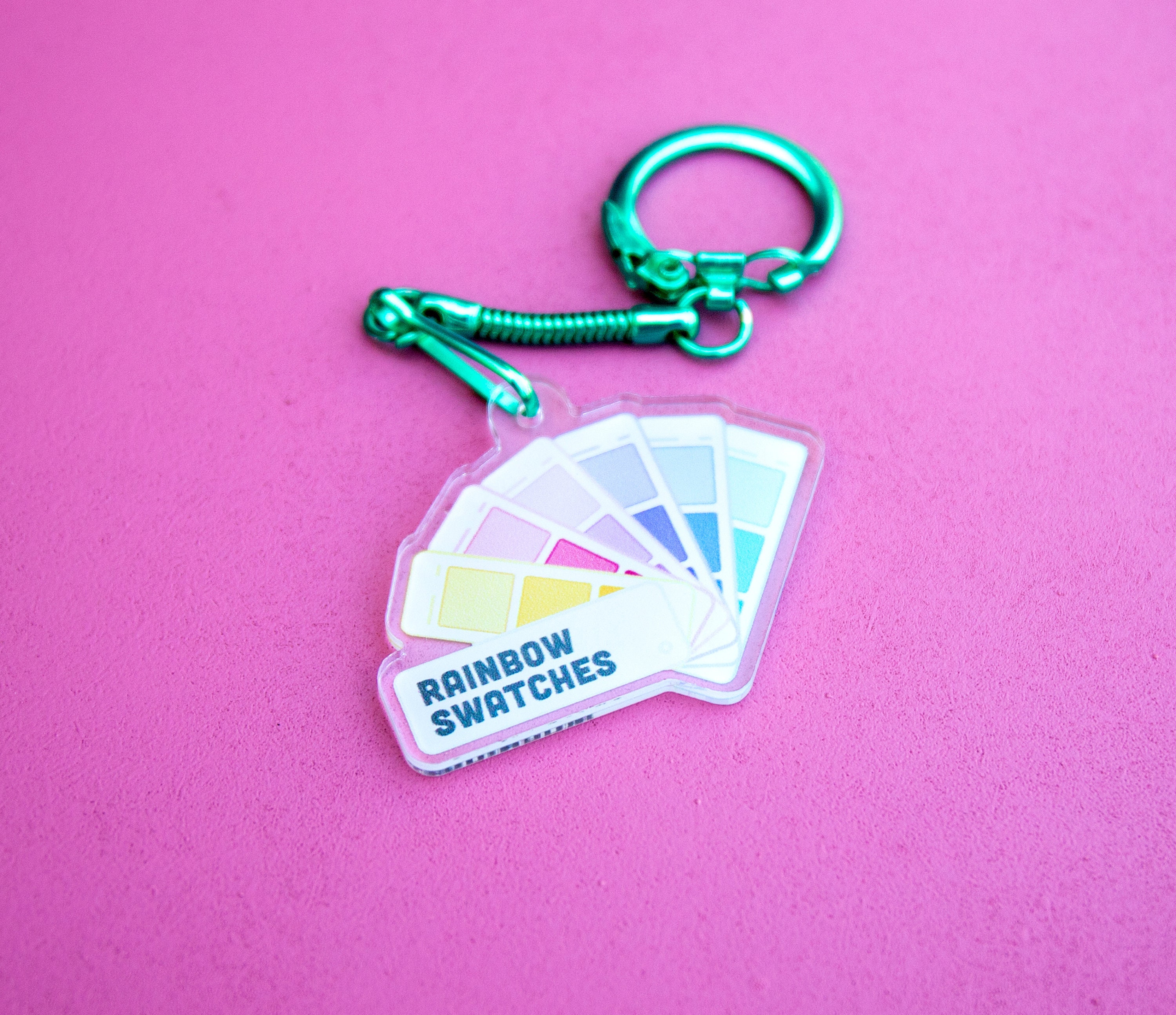 Acrylic keychain Pantone Swatches Etsy