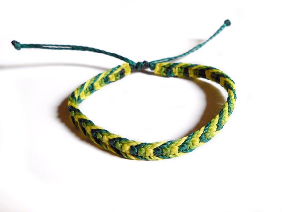 Pulsera trenzada mujer encerado pulsera de la - Etsy España