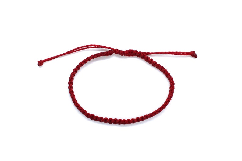 Braccialetti con cordino in corda rossa Kabbalah Gioielli buddisti tibetani con perline fortunate