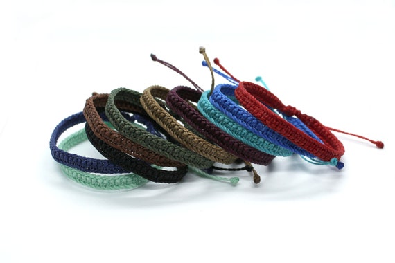 THIN ROPE String Bracelet, Surfer Bracelet, Braided Bracelet, Rope  Bracelet, String Bracelet Unisex, Wedding Favor, Friendship Bracelet 