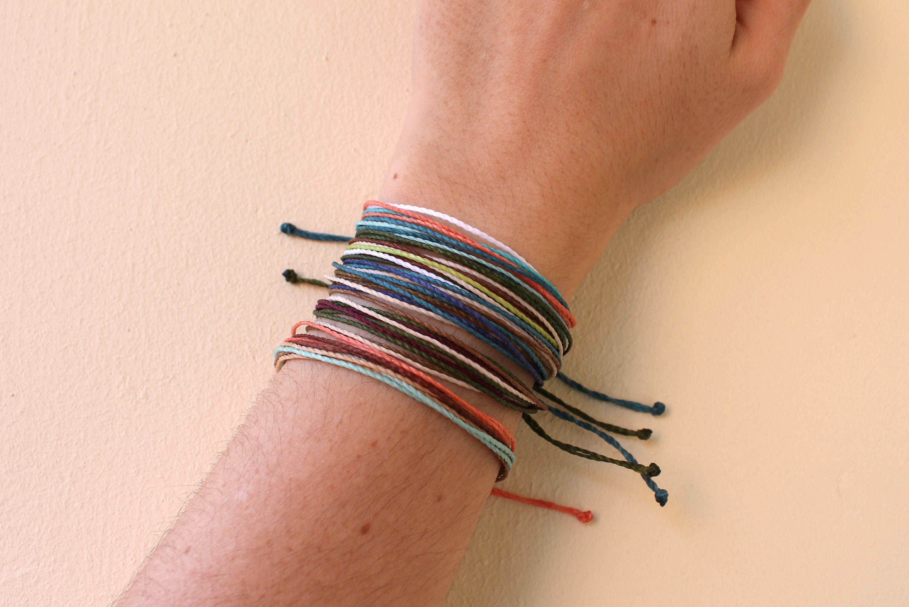 Barrio bajo semáforo elemento Pack de 5 pulseras de hilo encerado pulseras hilos múltiples - Etsy España