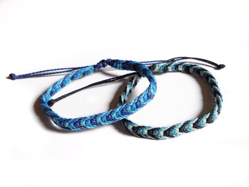 Surf waterproof bracelet macrame woven knot friendship Etsy