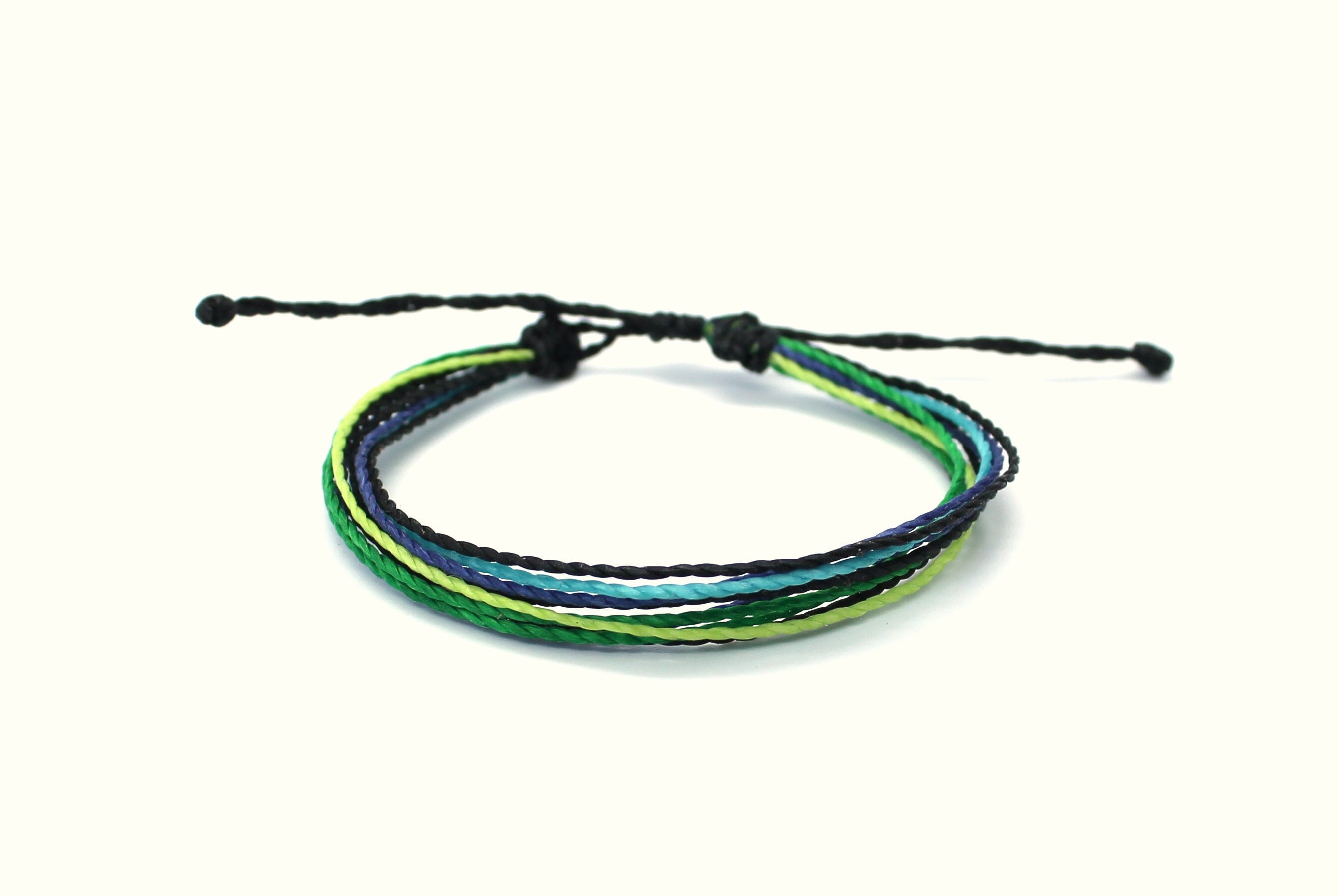 Pack de 5 pulseras de hilo encerado, pulseras hilos múltiples resistentes  al agua, pulseras apilables multicolor, pulseras para adolescentes -   México