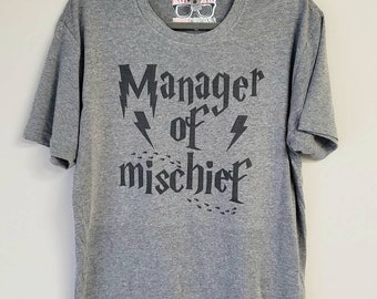 Manager of mischief t-shirt, HP shirt