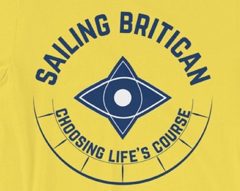 Men's Sailing T-Shirt - Sailing T shirt, Sailing Britican Tshirt, Nautical T-shirt, Sailboat Shirt, Sailing Shirt, Nautical Shirt, Yachting