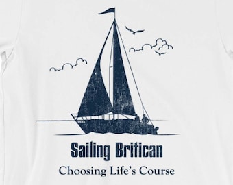 Men's Sailboat T-Shirt - Sailing T shirt, Sailboat Tshirt, Nautical T-shirt, Sailboat Shirt, Sailing Shirt, Stocking Stuffers for Men