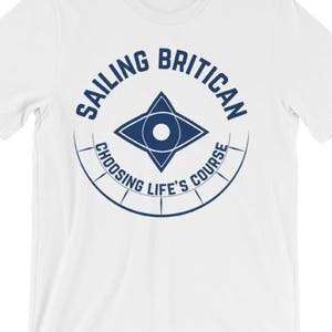 Men's Sailing T-Shirt Sailing T shirt, Sailing Britican Tshirt, Nautical T-shirt, Sailboat Shirt, Sailing Shirt, Nautical Shirt, Yachting image 3