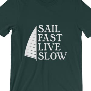 Men's Sailing T-Shirt Sailing T shirt, Sailing Tshirt, Nautical T-shirt, Sailboat Shirt, Sailing Shirt, Stocking Stuffers for Men image 2