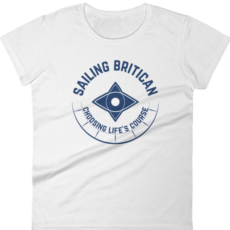 Sailing Britican T-Shirt Britican T-shirt, Sailing T-shirt, Compass T-shirt, Nautical T-shirt, Maritime T-shirt, Yachting T-shirt image 2