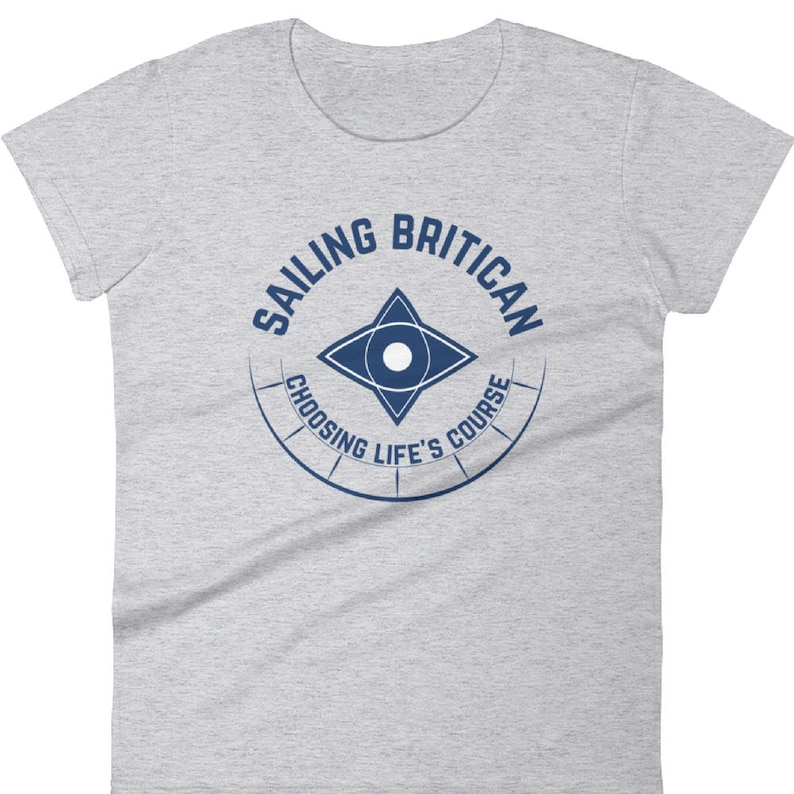 Sailing Britican T-Shirt Britican T-shirt, Sailing T-shirt, Compass T-shirt, Nautical T-shirt, Maritime T-shirt, Yachting T-shirt image 1