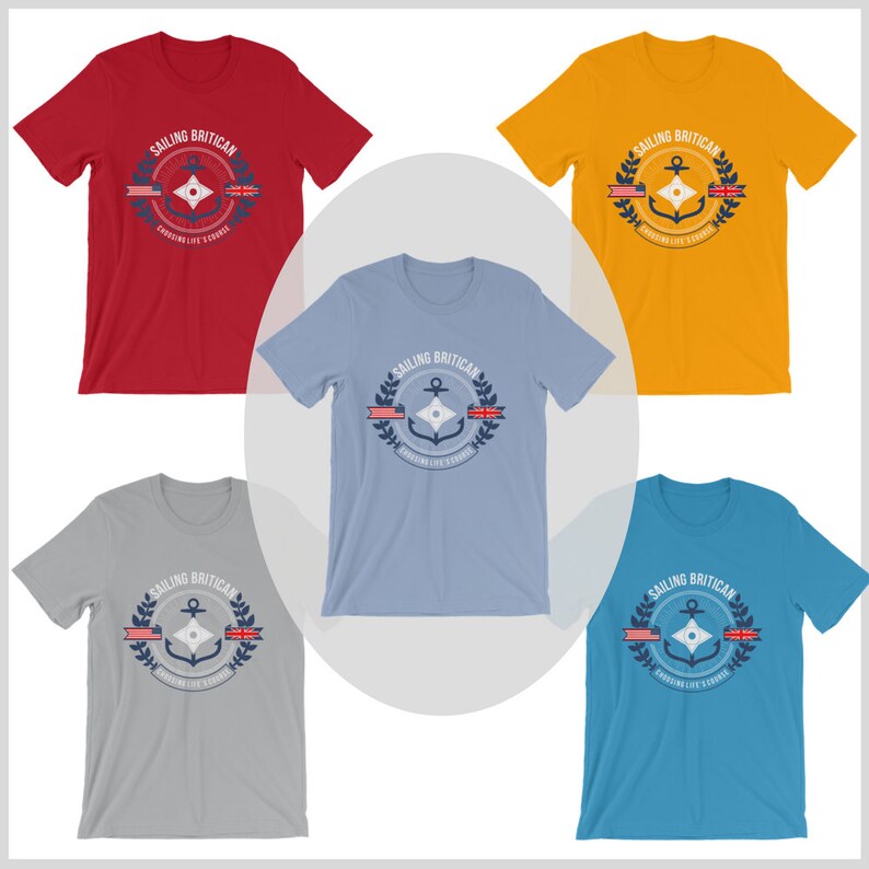 Men's Sailing Tshirt Sailing T Shirt Sailing Britican Etsy