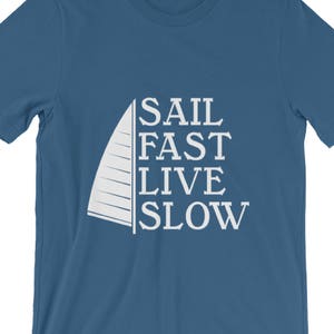 Men's Sailing T-Shirt Sailing T shirt, Sailing Tshirt, Nautical T-shirt, Sailboat Shirt, Sailing Shirt, Stocking Stuffers for Men image 4