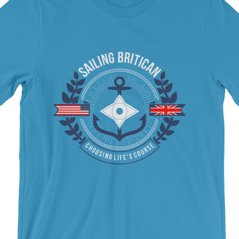Men's Sailing Tshirt Sailing T Shirt Sailing Britican Etsy