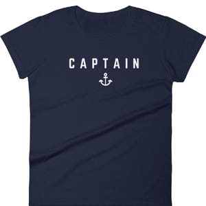 Woman's Nautical Sailing Captain T-Shirt Captain Tshirt, Sailing T shirt, Sailboat T-shirt, Sailing Shirt, Yacht T-shirt, Boating Tshirt image 5