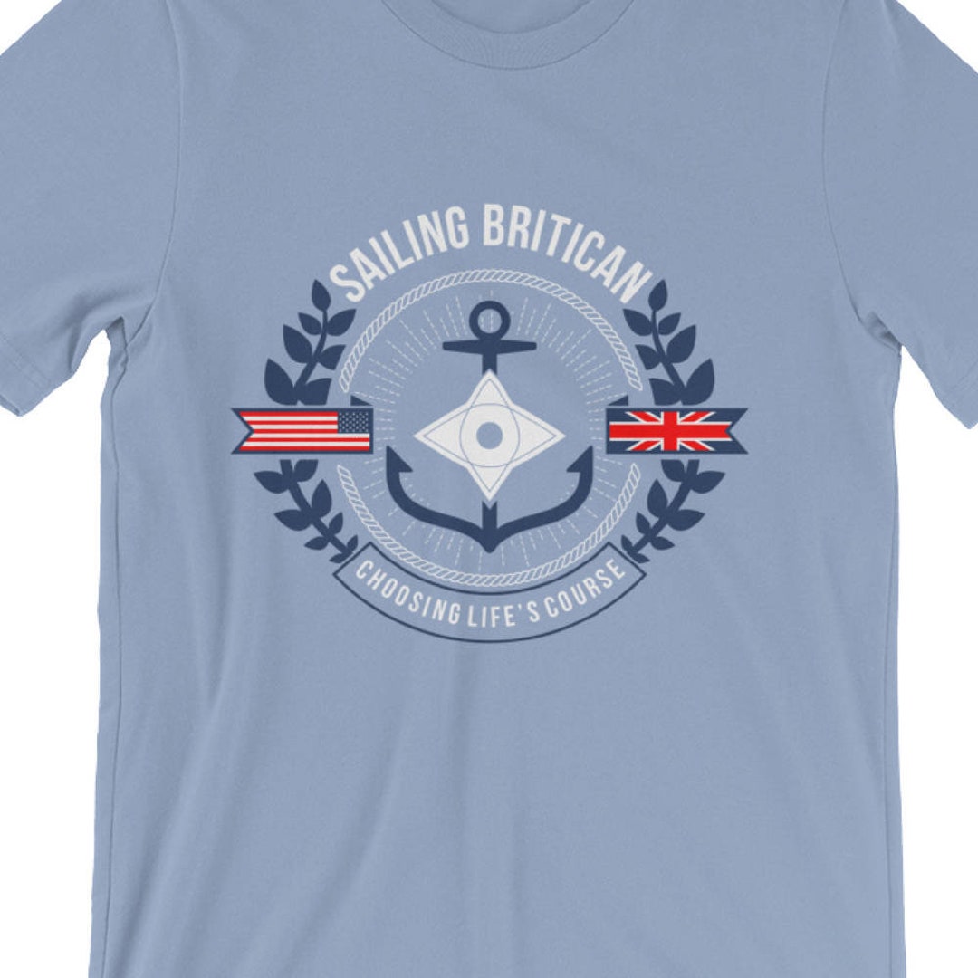 Men's Sailing Tshirt Sailing T Shirt Sailing Britican Etsy