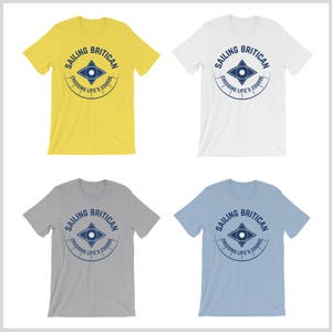 Men's Sailing T-Shirt Sailing T shirt, Sailing Britican Tshirt, Nautical T-shirt, Sailboat Shirt, Sailing Shirt, Nautical Shirt, Yachting image 6
