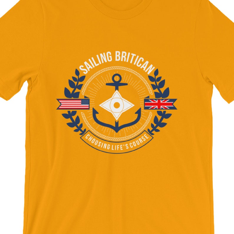 Men's Sailing Tshirt Sailing T Shirt Sailing Britican Etsy