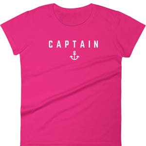 Woman's Nautical Sailing Captain T-Shirt Captain Tshirt, Sailing T shirt, Sailboat T-shirt, Sailing Shirt, Yacht T-shirt, Boating Tshirt image 1