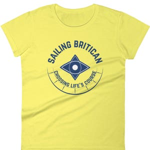 Sailing Britican T-Shirt Britican T-shirt, Sailing T-shirt, Compass T-shirt, Nautical T-shirt, Maritime T-shirt, Yachting T-shirt image 3