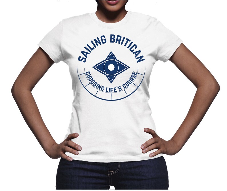 Sailing Britican T-Shirt Britican T-shirt, Sailing T-shirt, Compass T-shirt, Nautical T-shirt, Maritime T-shirt, Yachting T-shirt image 5