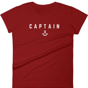 Woman's Nautical Sailing Captain T-Shirt Captain Tshirt, Sailing T shirt, Sailboat T-shirt, Sailing Shirt, Yacht T-shirt, Boating Tshirt image 2