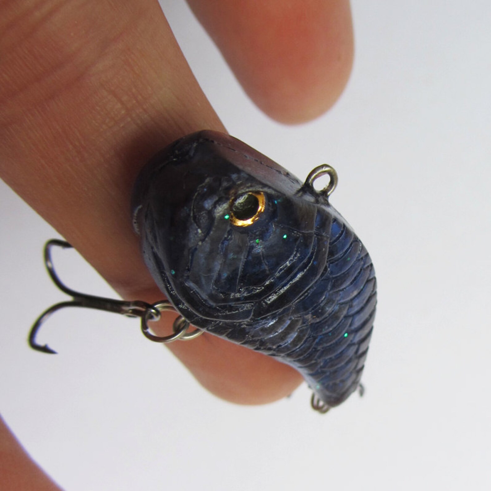 Blue transparent fishing lure resin craft resin art resin Etsy