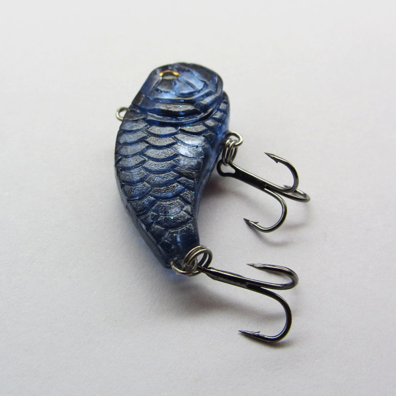 Blue transparent fishing lure resin craft resin art resin Etsy