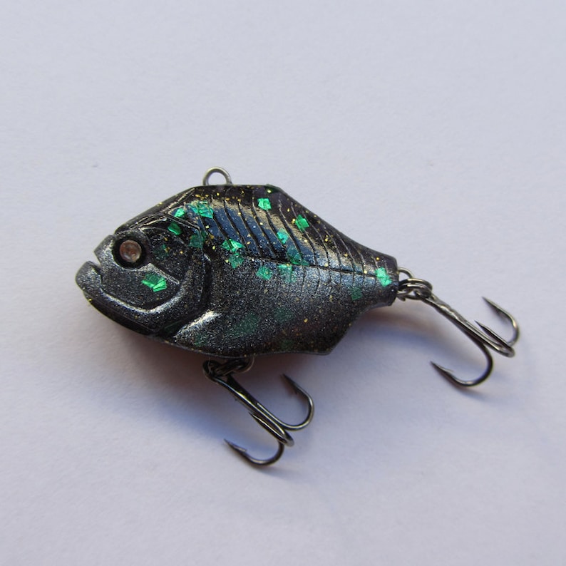 Green Fishing Lure Resin Fishing lure Trout fishing lure Etsy