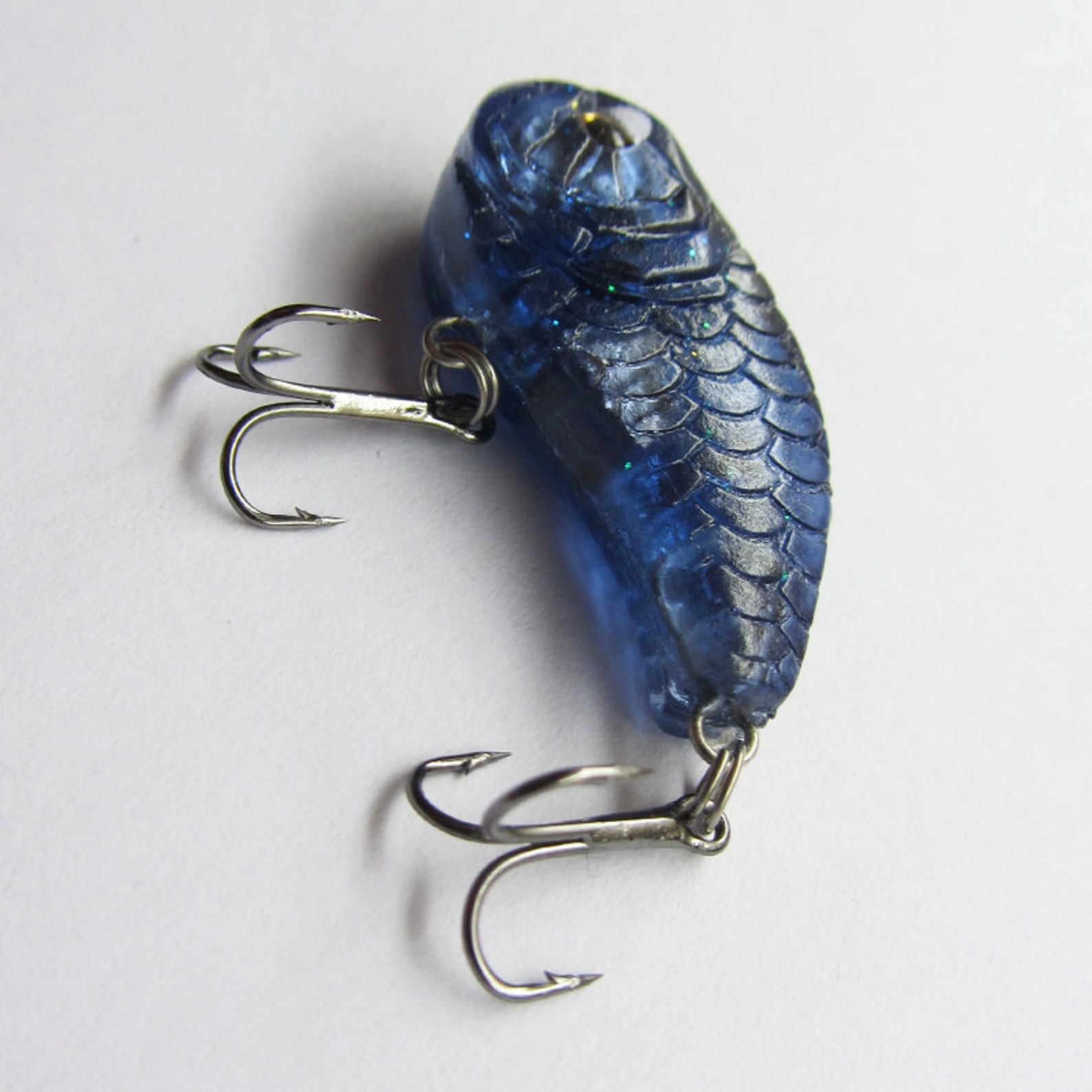 Blue transparent fishing lure resin craft resin art resin Etsy