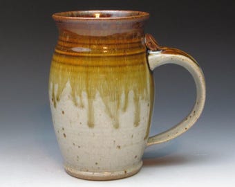 16oz Stoneware Mug, Mystery Artist Studio Pottery Mug, Studio Pottery Mug