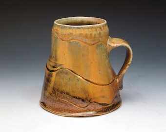 Chris Arensdorf Porcelain Mug, Kansas Artist Arensdorf (Arny) Studio Pottery Mug