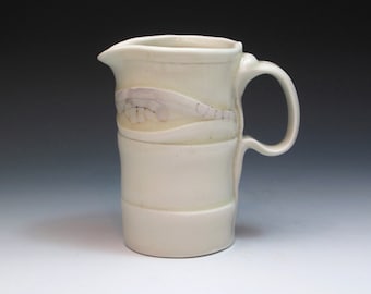 Carolyn Carroll Porcelain Creamer, Hand-built Pottery Creamer, Small Jug