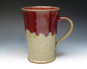 Juicy 20oz Jugtown Stoneware Mug by Pam Owens, Pam Owens Signed Mug, Large 20oz Mug, Seagrove NC Pottery, Pottery Americana