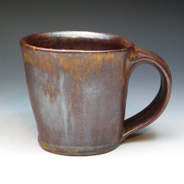 Jason Trebs Wood Fired Stoneware Mug, Minnesota Potter Trebs, Studio Pottery Mug