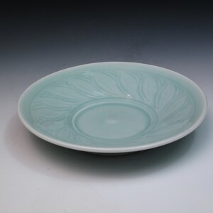 Derek Emms Porcelain Bowl/Saucer, Leach Apprentice 1954-55, Celadon Glaze, Studio Pottery Porcelain Bowl, Collectible Pottery Bowl