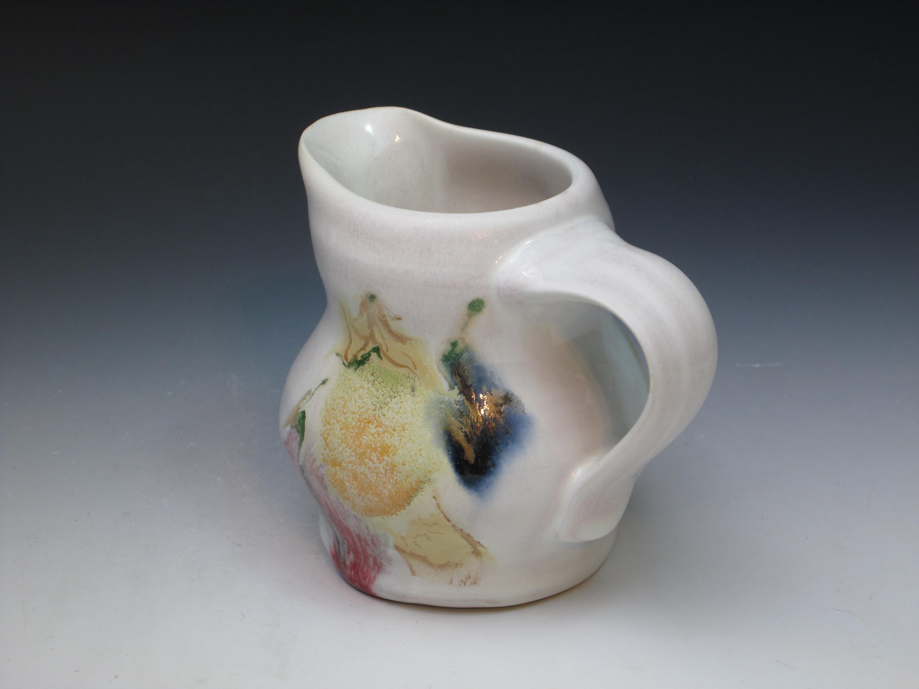 Deborah Wald Porcelain Pottery Creamer, 10oz Hand Thrown Pottery ...