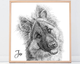 Custom Dog Drawing, Custom Cat Drawing, Custom Pencil Drawing, Custom Pet Drawing, Dog Drawing Custom, Drawing From Photo, Pet sympathy gift