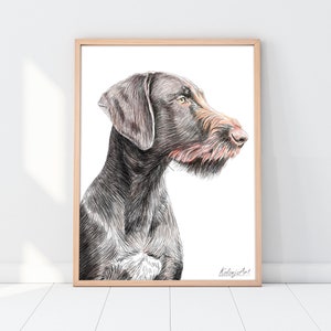 Custom Pet Portrait Drawing from photo Pet Memorial Gift Portrait from photo Mothers Day Gift image 4