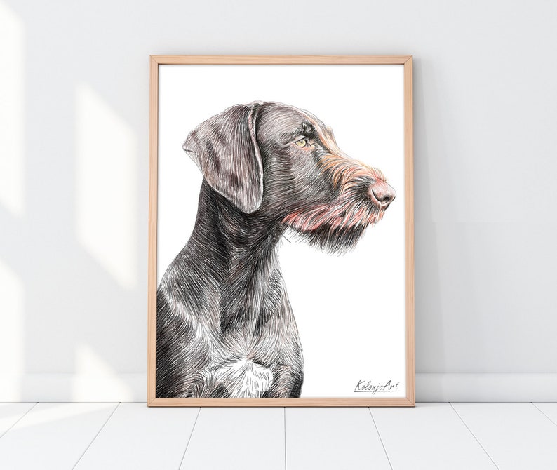 Custom Pet Portrait Drawing from photo Pet Memorial Gift Portrait from photo Mothers Day Gift image 4