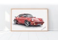 Car drawing art Personalized gift for him / Custom Car Portrait Drawing From Photo /  Car lovers gift Father's Day product logo