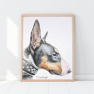 Custom Pet Portrait Drawing from photo Pet Memorial Gift Portrait from photo Mothers Day Gift image 3