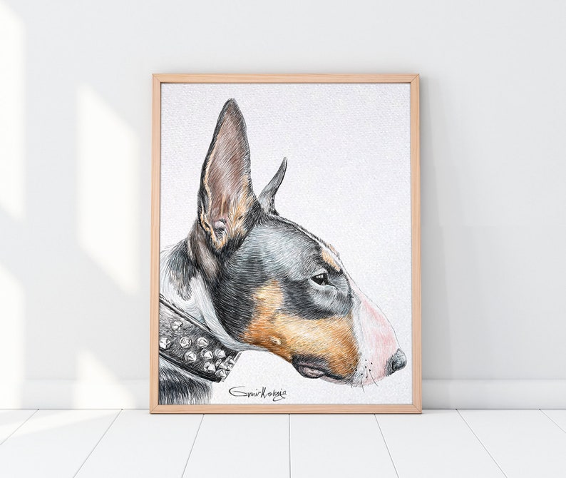 Custom Pet Portrait Drawing from photo Pet Memorial Gift Portrait from photo Mothers Day Gift image 3