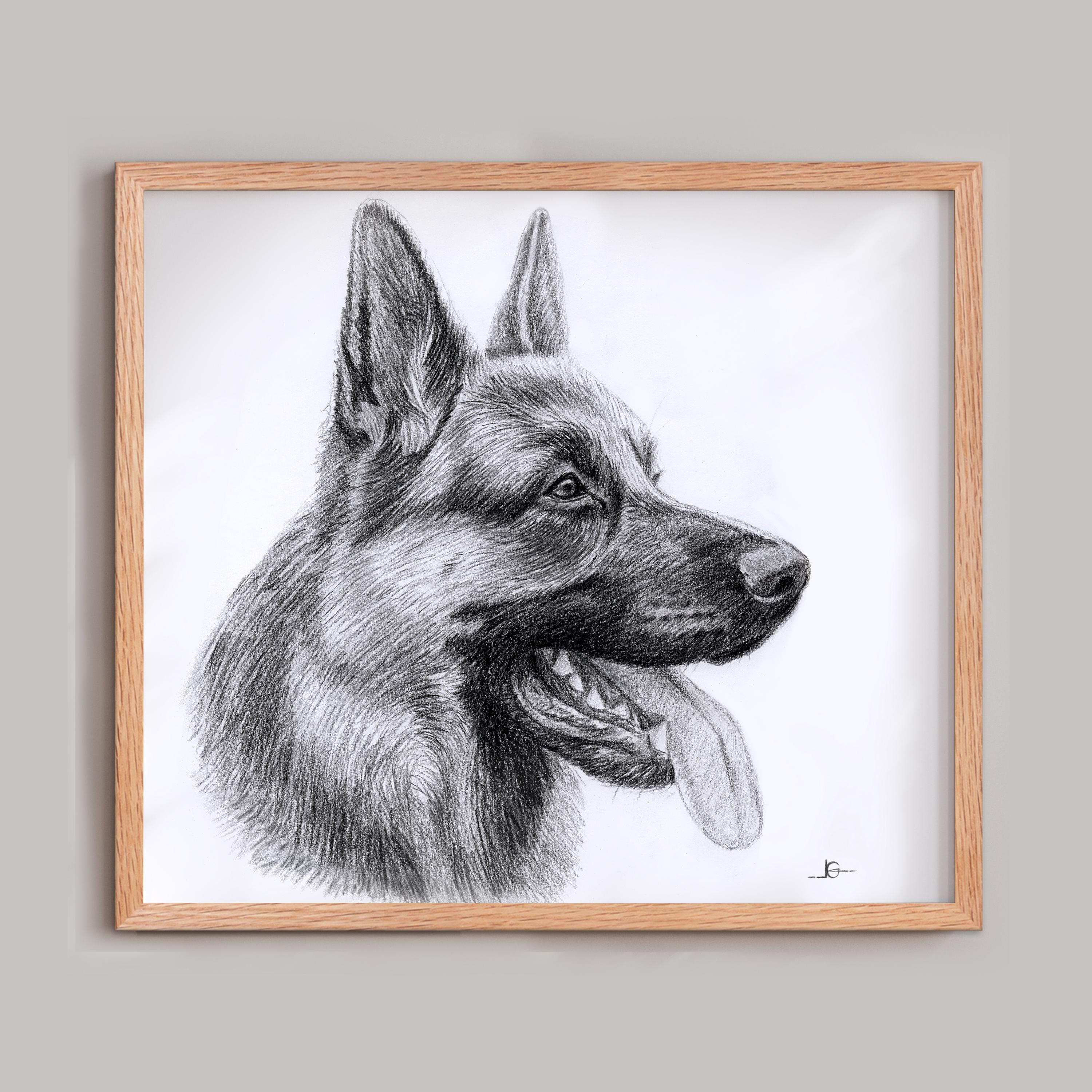 Custom Dog Portrait From Photo – Personalized Cat Drawing – Gift for ...
