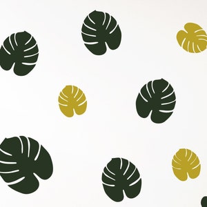 MONSTERA TROPICAL PALM Fern Wall Sticker Decal Matt Kids Bedroom Living Room Interior Design vinyl various sizes