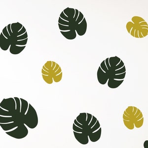 MONSTERA TROPICAL PALM Fern Wall Sticker Decal Matt Kids Bedroom Living Room Interior Design vinyl various sizes image 1